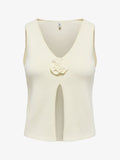 ONLY KNITTED TOP ONLFAITH KNITTED TOP - Top - cloud dancer