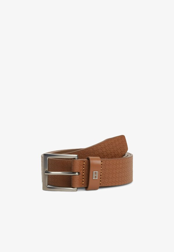 Tommy Hilfiger TH SOHO FLAG AOP 3.5 - Belt - cognac