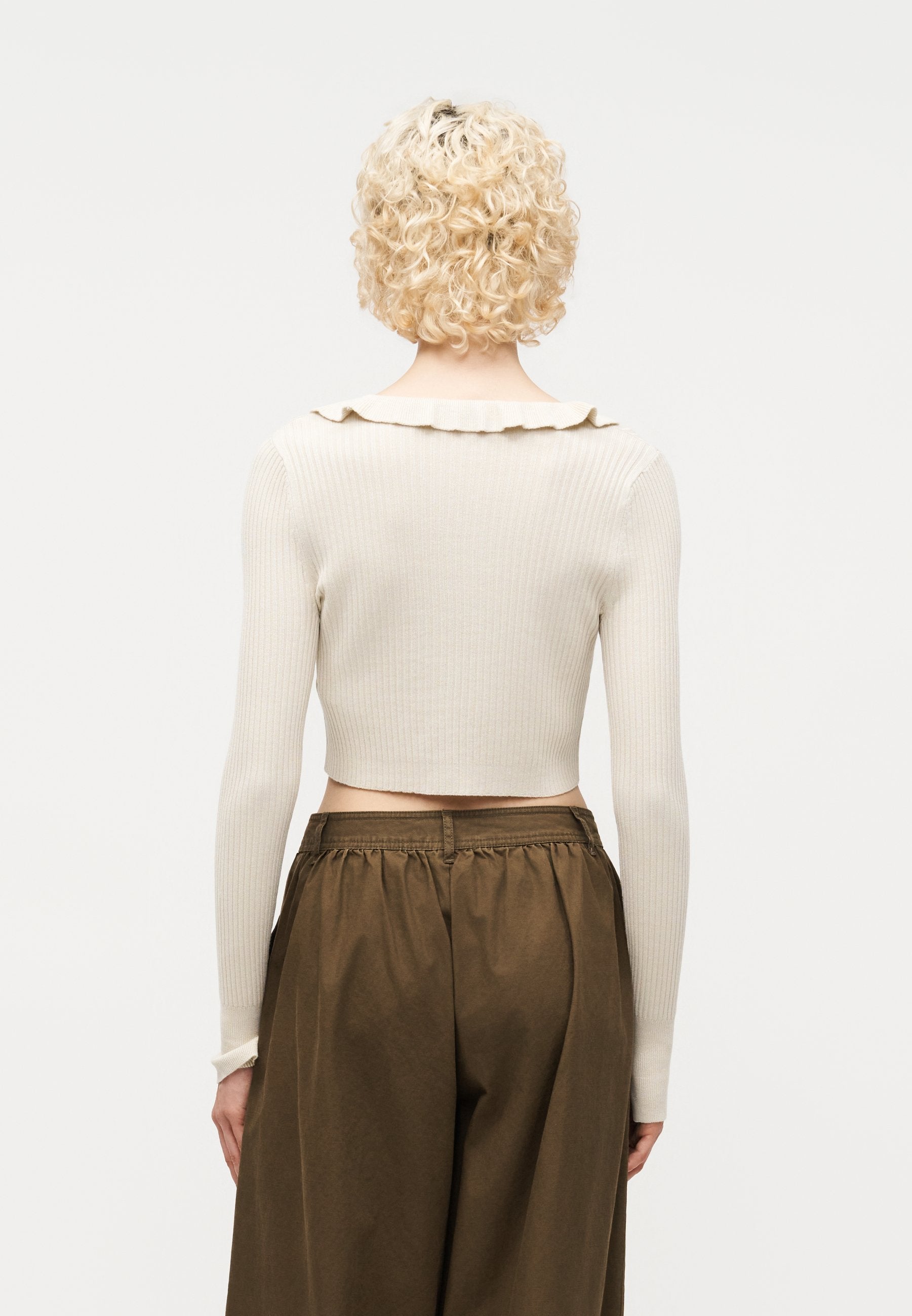 ONLY ONLMILA SHORT RUFFLE CARDIGAN