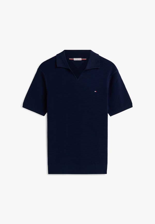 Tommy Hilfiger SEASONAL STRUCTURE JONNY ELEVATED ESSENTIALS - Polo shirt - carbon navy