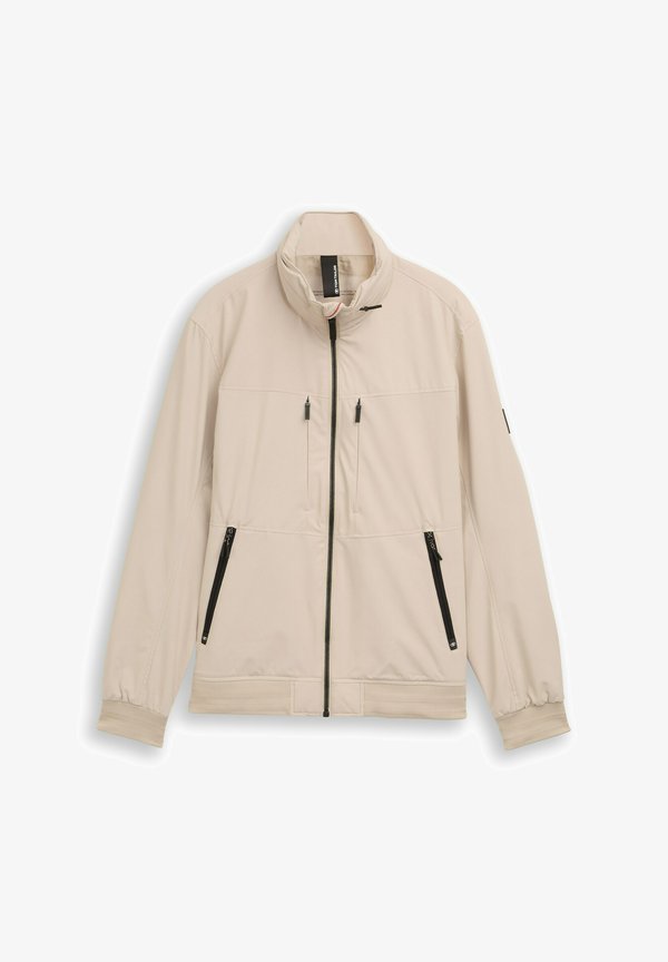 TOM TAILOR IM STEHKRAGEN - Summer jacket - cashew beige