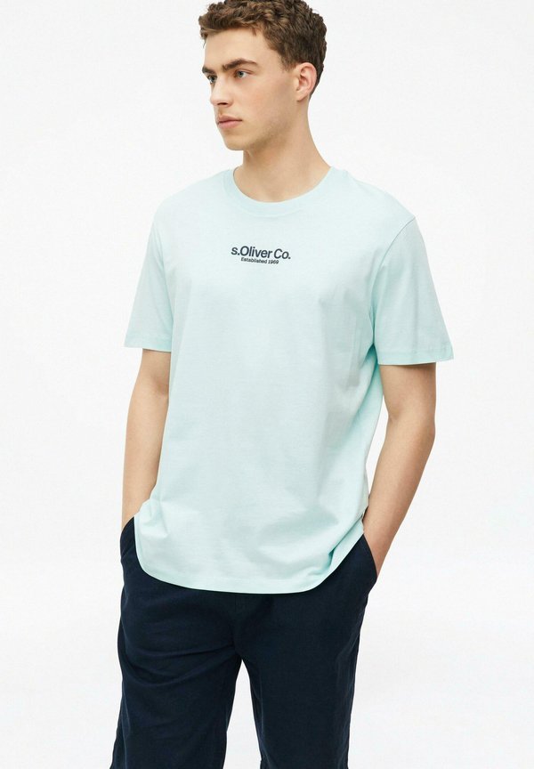 s.Oliver T-SHIRT - Print T-shirt - helles türkis