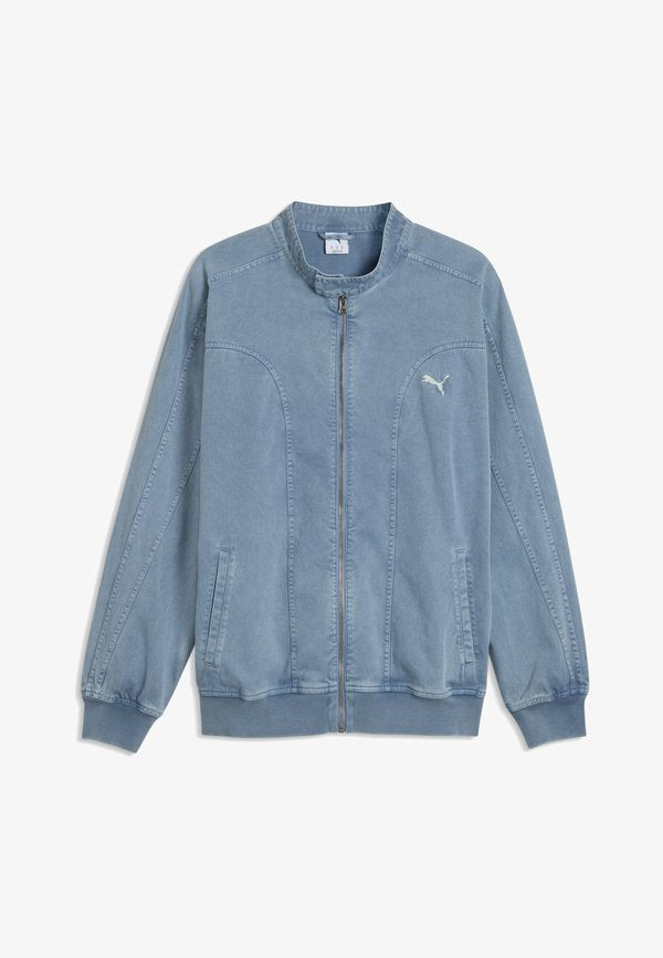 Puma FUTURE.PUMA.ARCHIVE T7 RELAXED WASHED TWILL TRACK JACKET UNISEX - Denim jacket - cool blue
