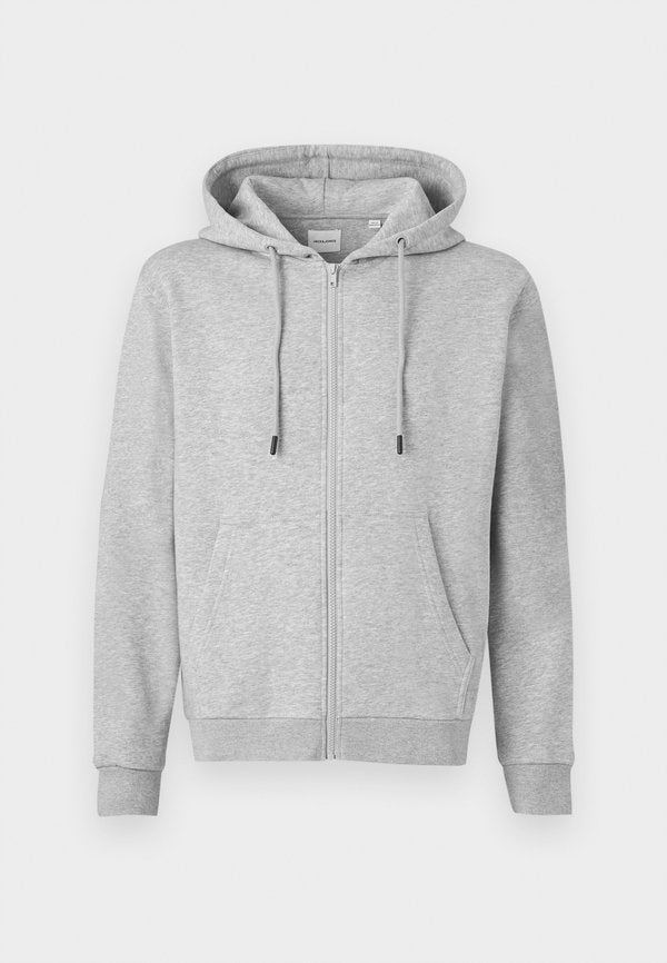 Jack & Jones JJEBRADLEY SWEAT ZIP HOOD NOOS - Zip-up sweatshirt - light grey