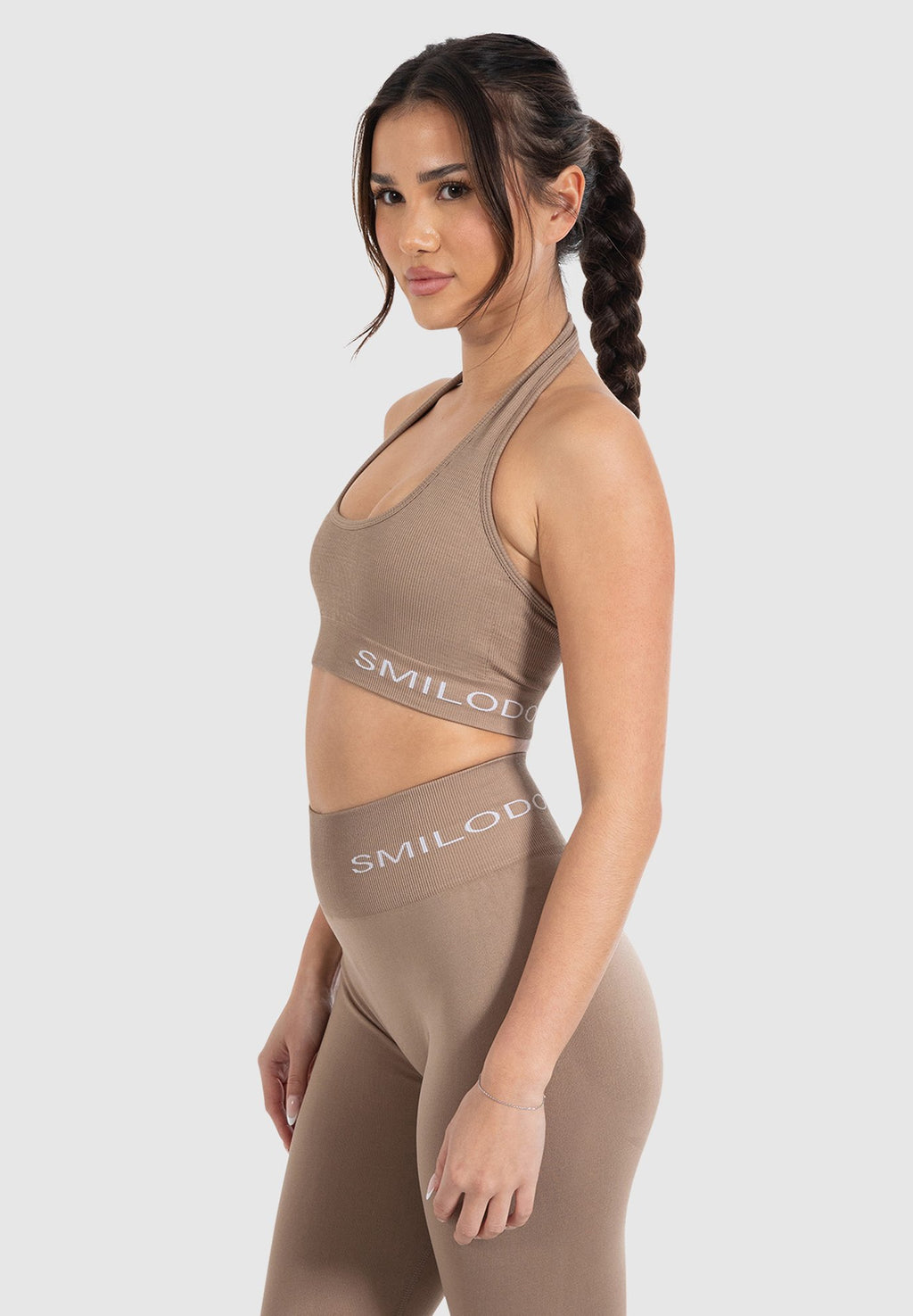 Smilodox AZURA RIBBED NECK HOLDER BRA