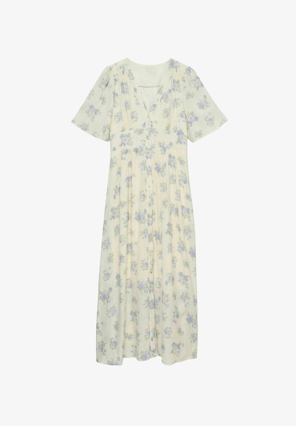 Vero Moda VMBELLA 2/4 BUTTON ANKLE DRESS - Day dress - birch
