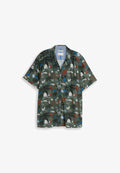 TOM TAILOR Shirt - leaf green beach design