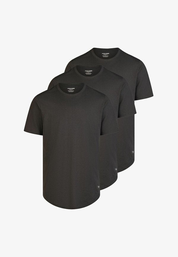 Jack & Jones 3 PACK - Basic T-shirt - pack black