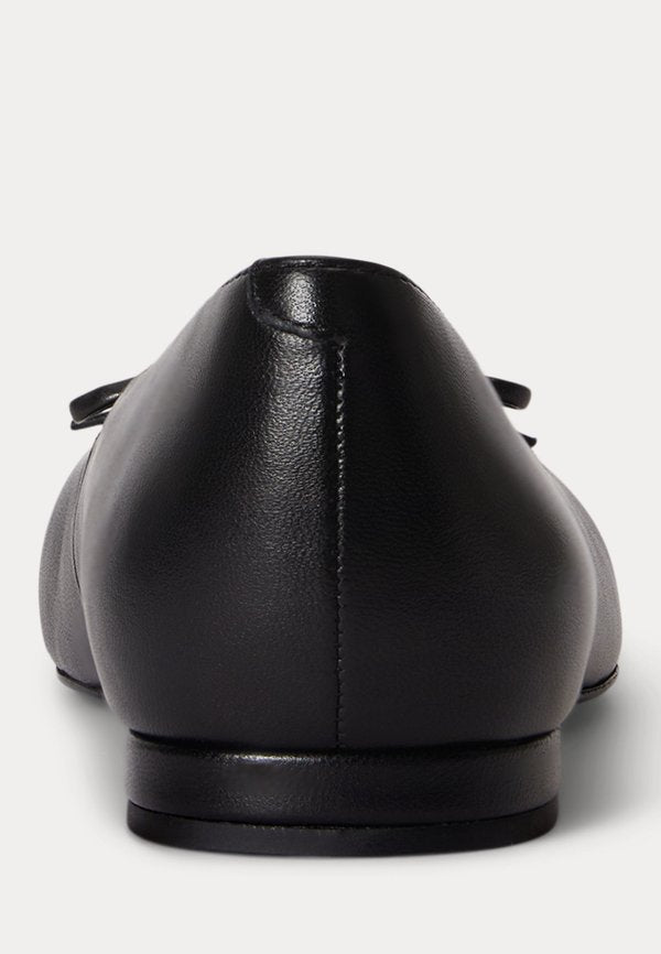 Lauren Ralph Lauren LONDYN LACE-UP NAPPA LEATHER BALLET FLAT
