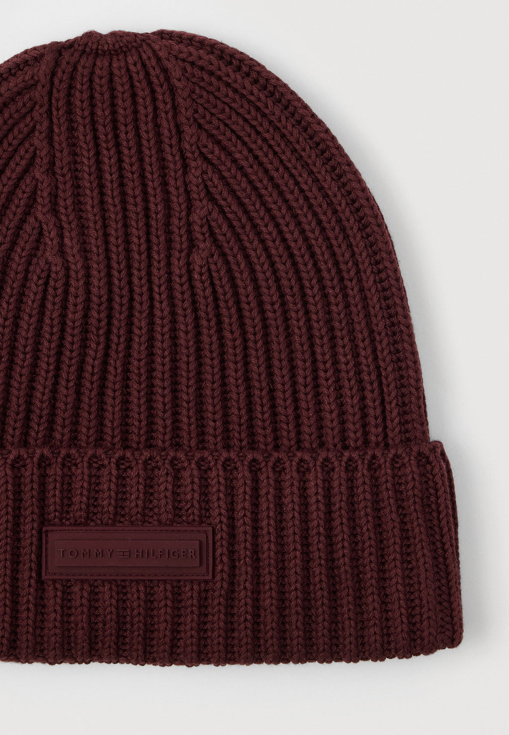 RUBBERISED LOGO KNIT BEANIE WITH WOOL Media 4
