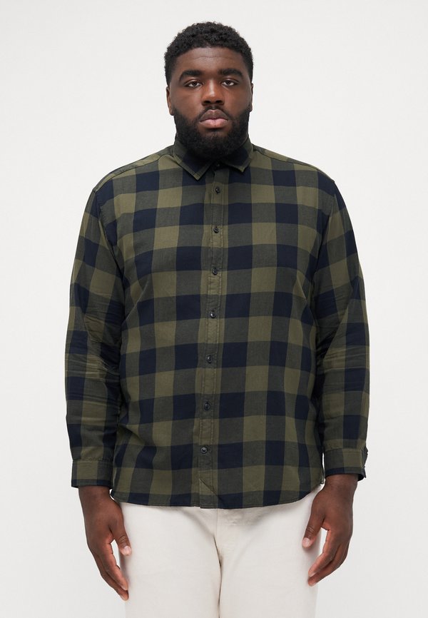 Jack & Jones JJEGINGHAM SHIRT - Shirt - dusty olive