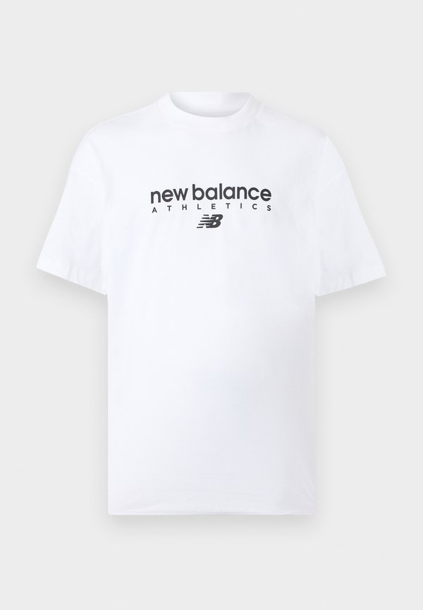 New Balance LINEAR GRAPHIC - Print T-shirt - white