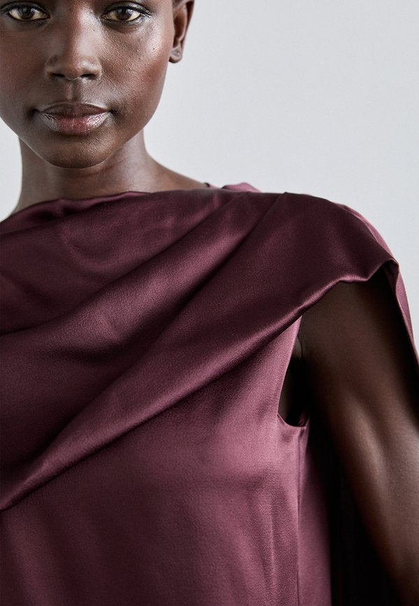 Erdem ASYMMETRIC DRAPE BLOUSE