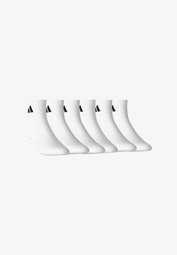adidas Performance UNISEX CUSHIONED SPORTSWEAR ANKLE QUARTER 6 PAAR PACK  - Sports socks - white