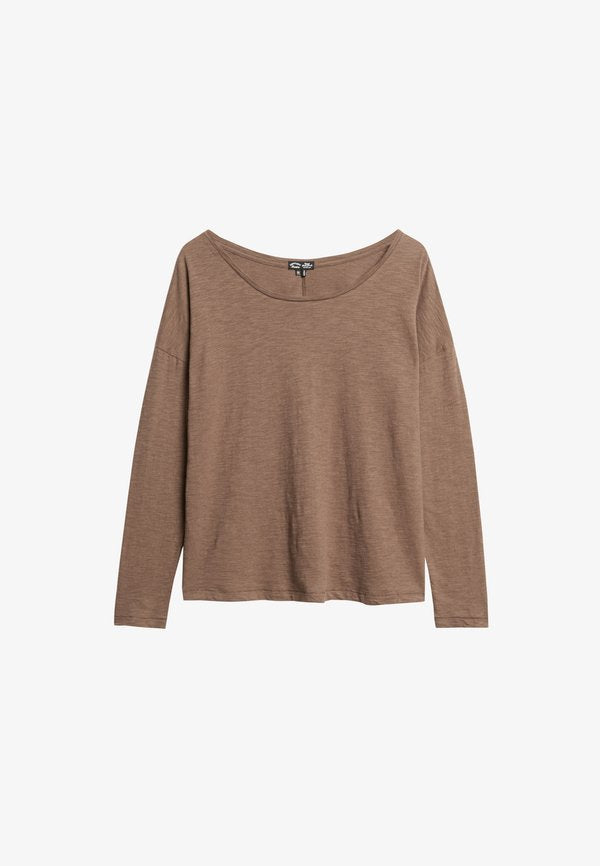 Superdry & Co Long sleeved top - nut brown marl