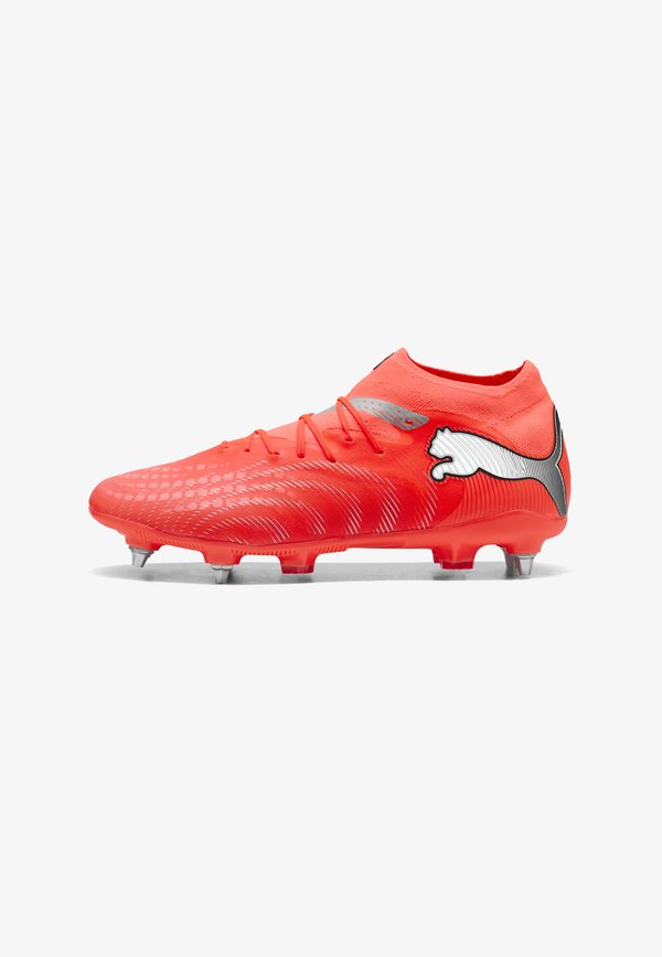Puma FUTURE 9 PRO MXSG - Soft-ground football boots - glowing red- white- black- silver