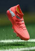 Puma FUTURE 9 MATCH FG/AG WN'S - Firm-ground football boots - glowing red/white/black/silver-coloured