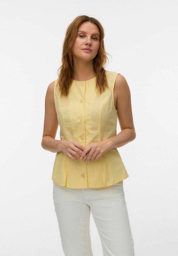 Vero Moda VMSELMA - Top - pale banana