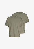 Jack & Jones JACK & JONES PACK 2 - Basic T-shirt - vetiver