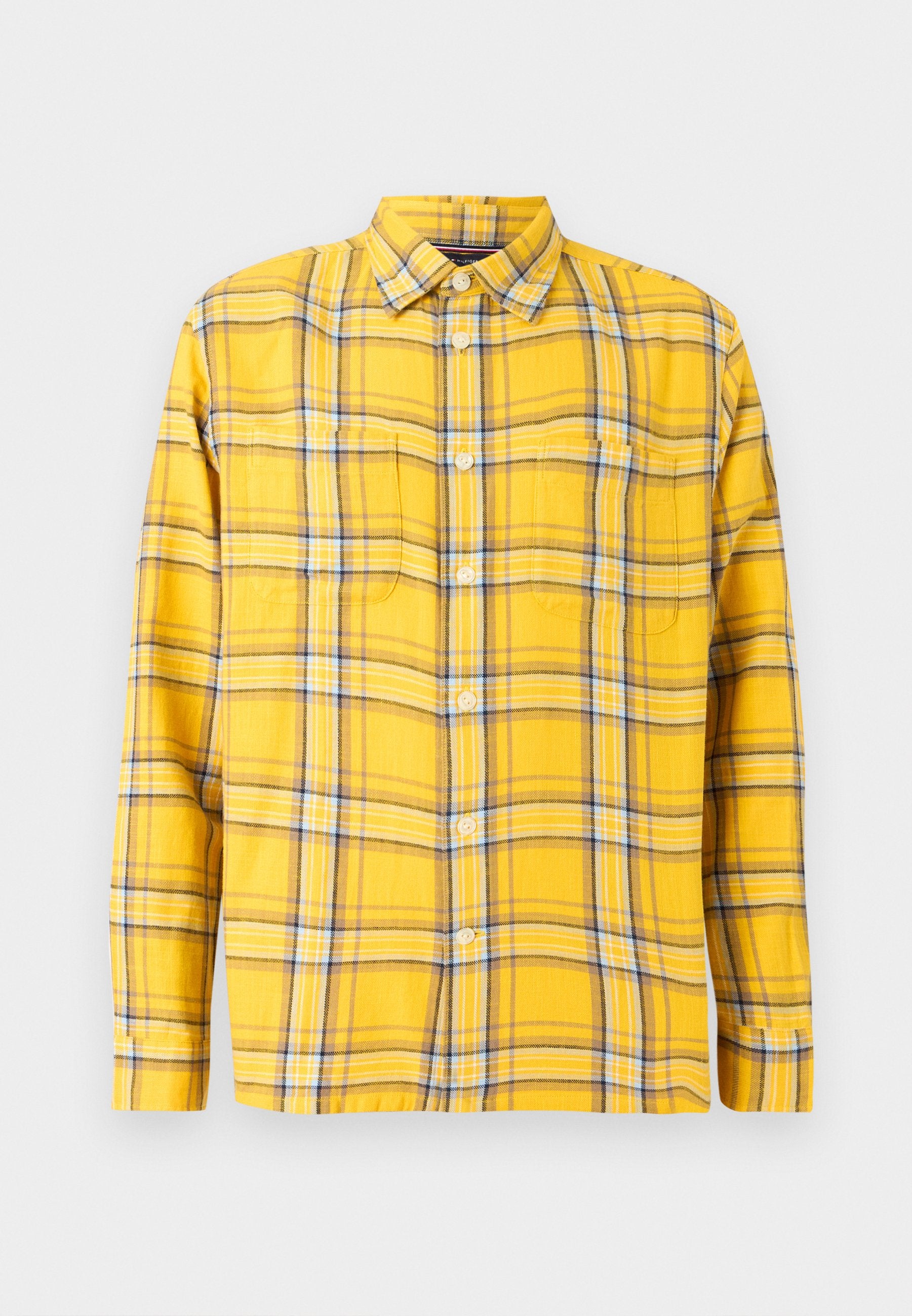 RELAXED FIT TEXTURED TWILL CHECK SHIRT Media 1