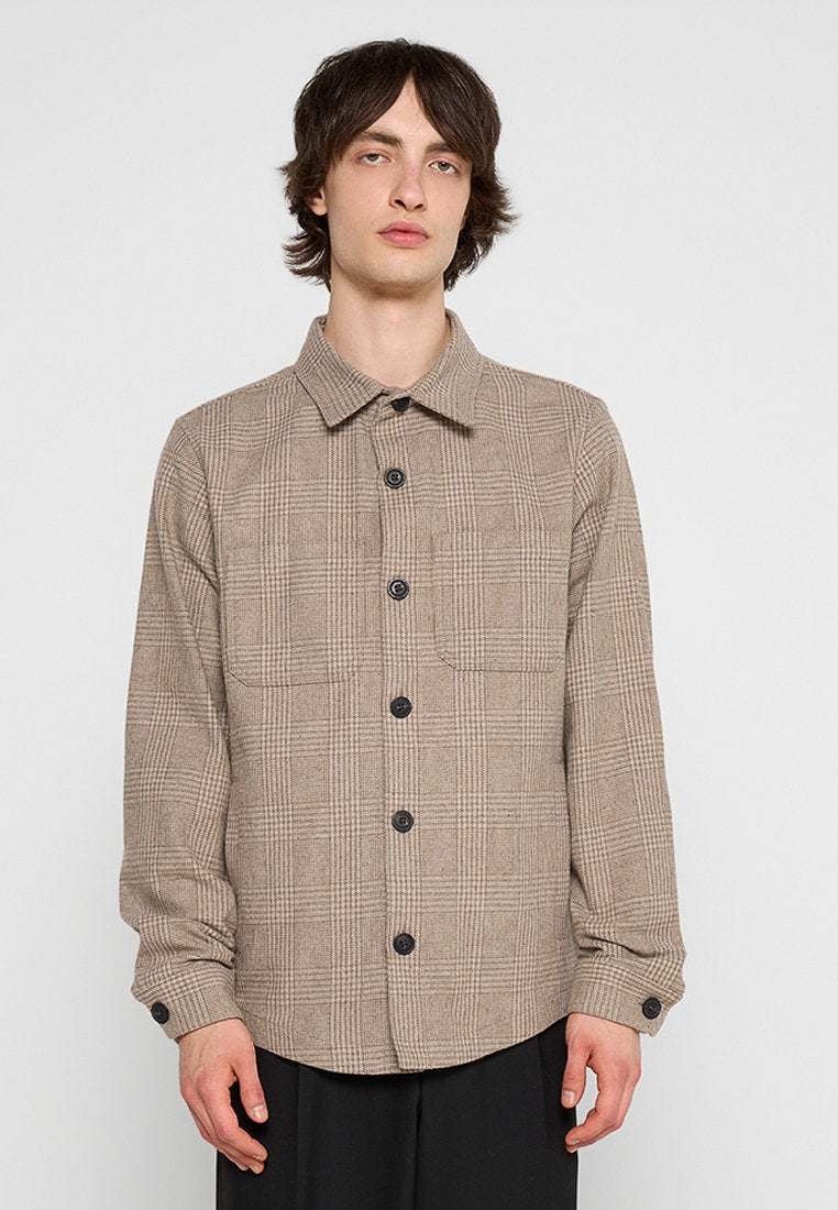 OVERSHIRT SMALL CHECK BEIGE Media 1