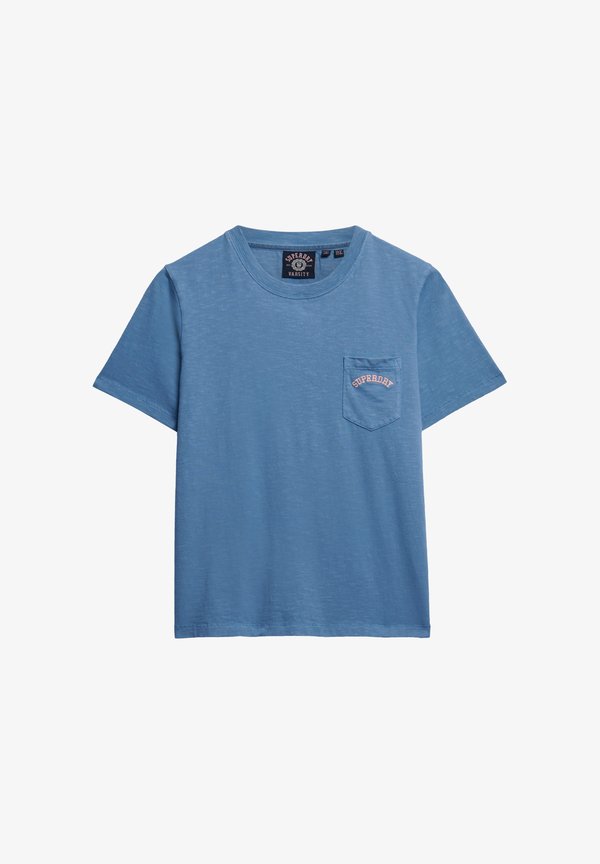 Superdry & Co ESSENTIAL LOGO GARMENT DYE  - Basic T-shirt - copen blue