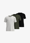 TOM TAILOR 3ER PACK - Undershirt - grün mittel uni