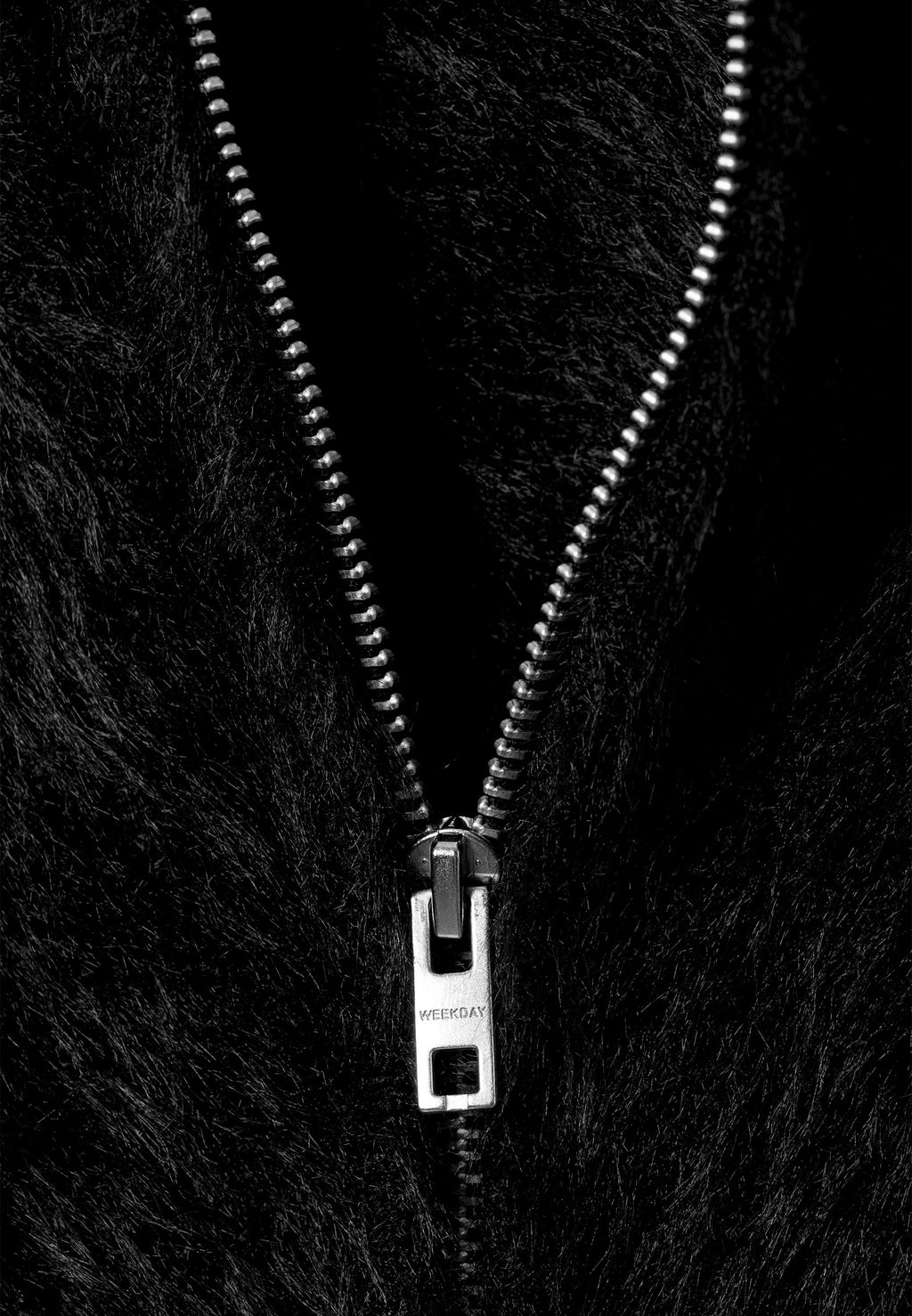 Weekday HAIRY BOXY ZIP HOODIE