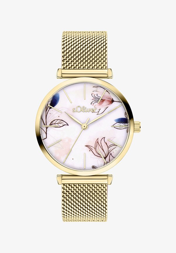 s.Oliver SOFT CONNECTION - Watch - gold-coloured