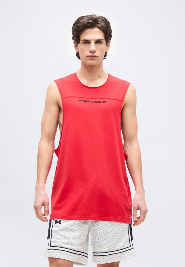 Under Armour HOOPS TRAINING - Top - red/black