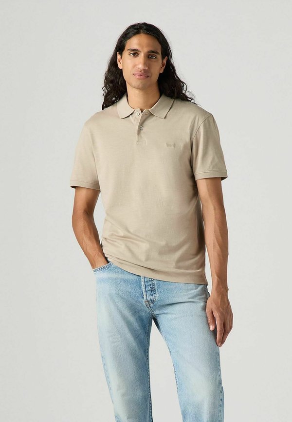 Levi's® SLIM HOUSEMARK POLO QUARTER TIPPING LEMO - Polo shirt - shady glade
