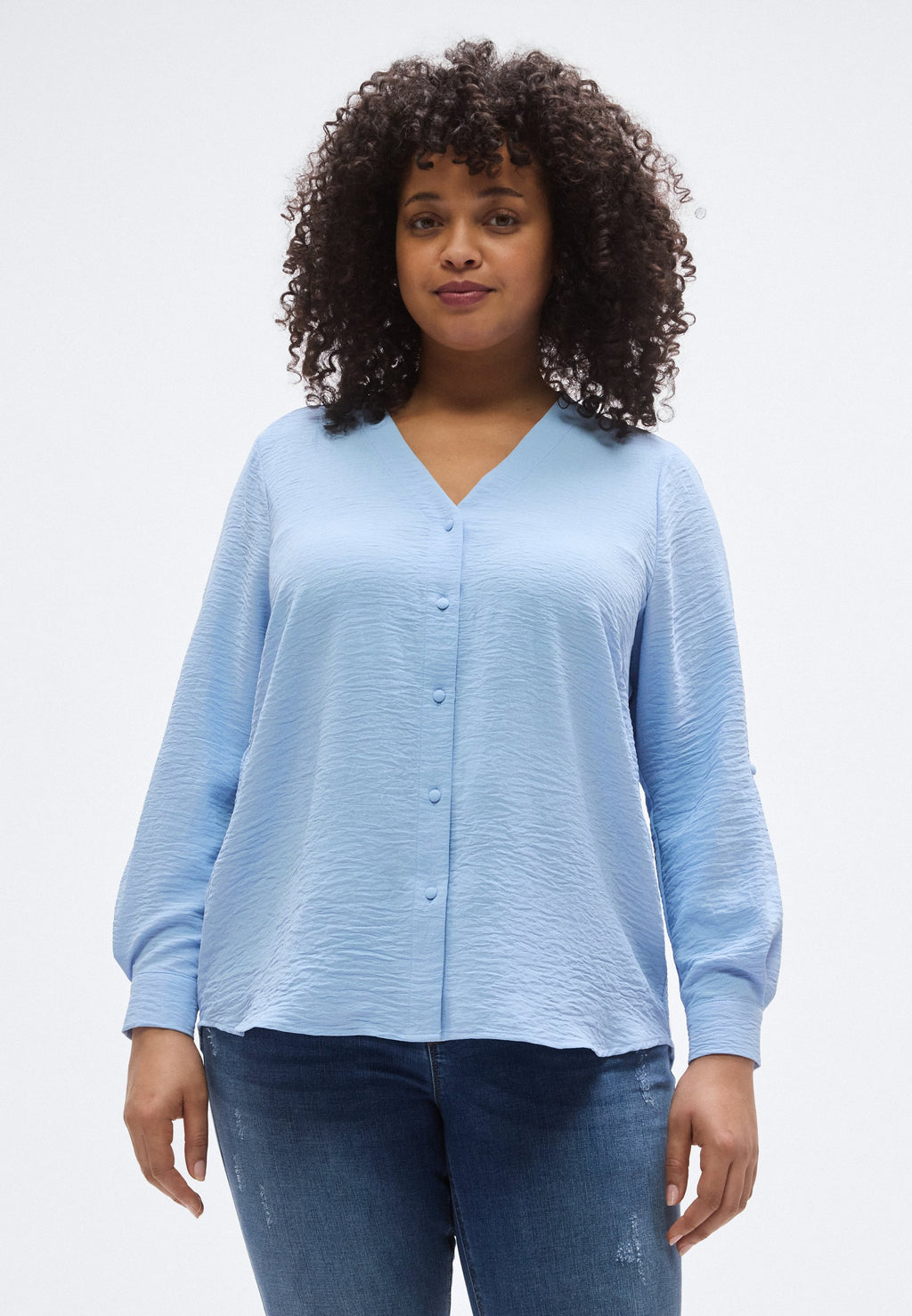 ONLY Carmakoma CARJANA METTE LIFE V NECK SHIRT