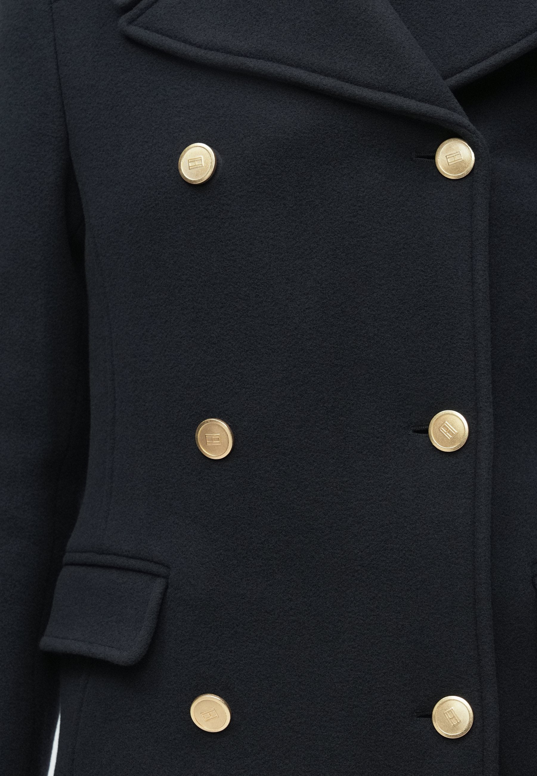 WOOL BLEND LONGLINE SLIM TAILORED COAT Media 6