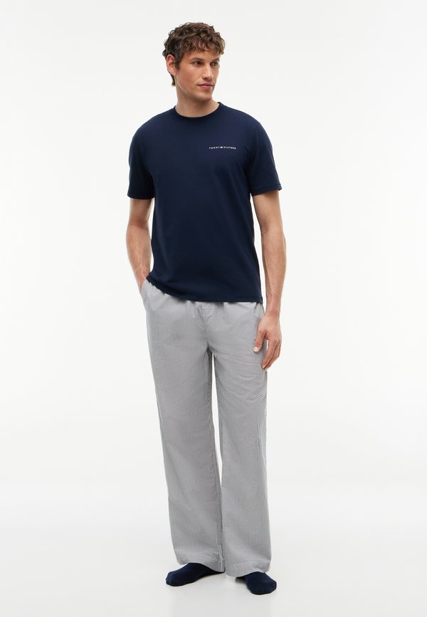 Tommy Hilfiger 3 PACK TEE - Pyjama top - white/black/navy