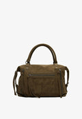 Bershka ZIP - BOWLING BAG - Handbag - dark green