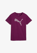 Puma GRAPHICS LACE CAT TEE - Print T-shirt - fuchsia glow