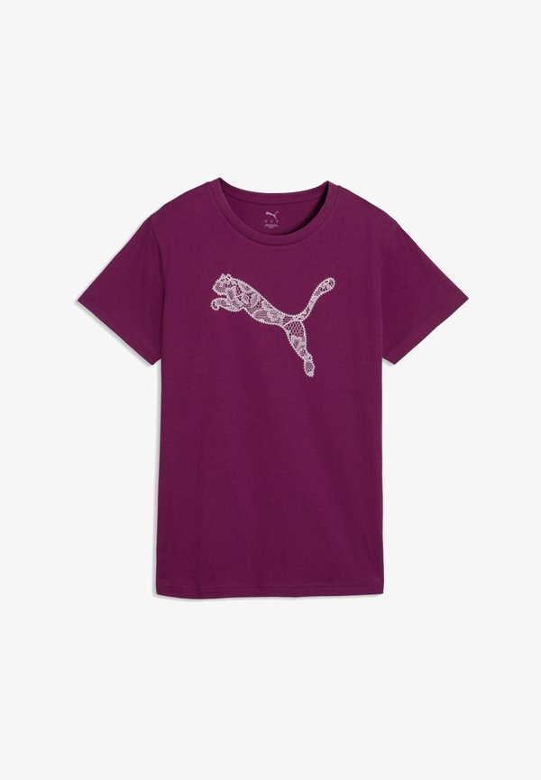 Puma GRAPHICS LACE CAT TEE - Print T-shirt - fuchsia glow