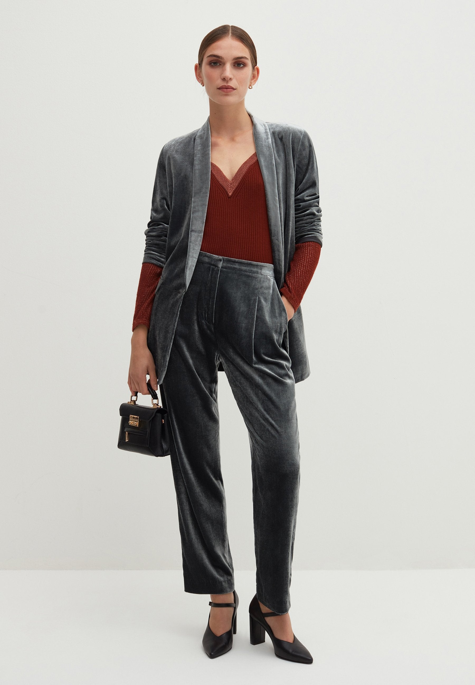 Stefanel WITH SWEETHEART NECKLINE AND DETAILS