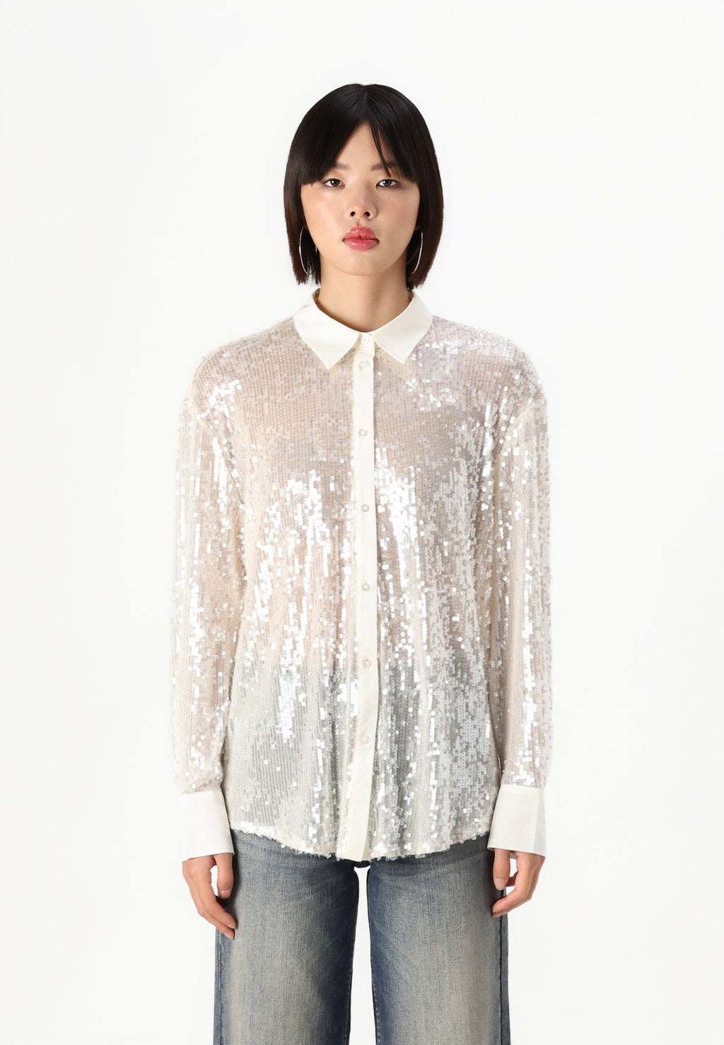 ONLCARIN LOOSE SEQUINS SHIRTS Media 3
