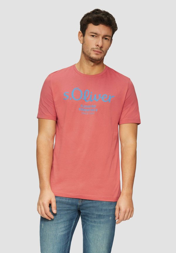 s.Oliver Print T-shirt - pfirsich
