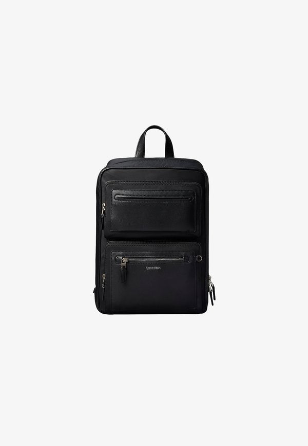 Calvin Klein CALVIN KLEIN SQUARE LAPTOP TROLLEY BACKPACK - Rucksack - black