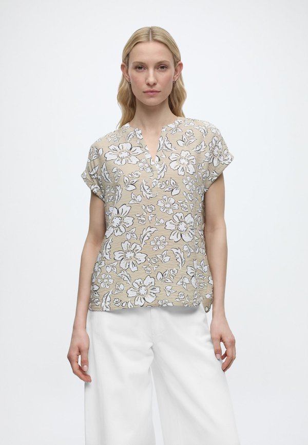 TOM TAILOR Blouse - olive big flower design