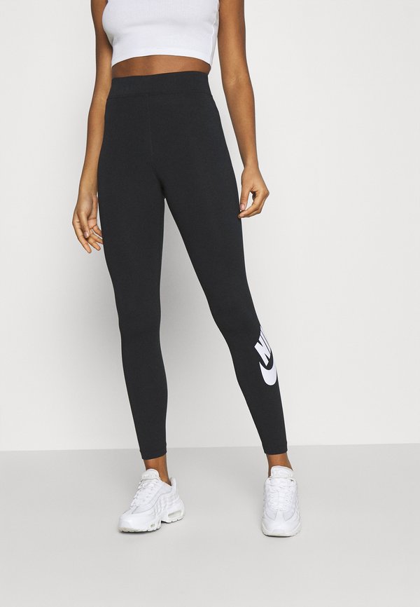 Nike Sportswear W NSW ESSNTL LGGNG FUTURA HW - Leggings - Trousers - black/white