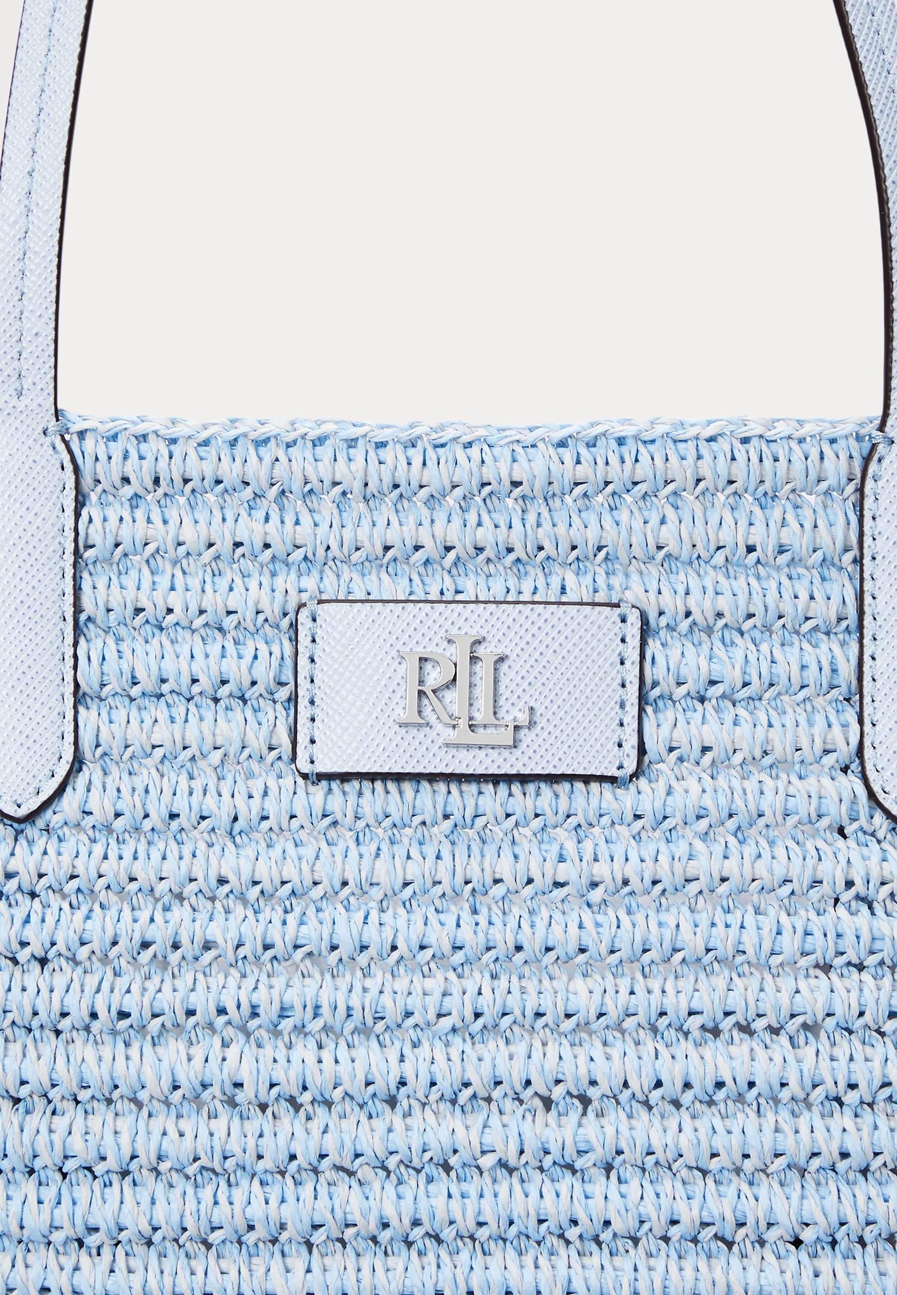 Lauren Ralph Lauren MÉLANGE WOVEN STRAW LARGE BRIE TOTE BAG