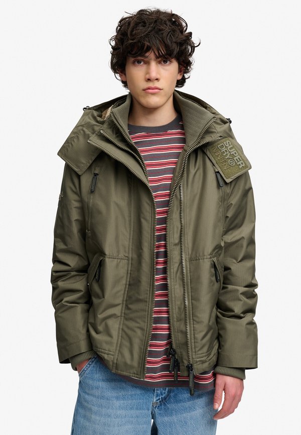 Superdry & Co SUPERDRY HOODED ARCTIC WINDCHEATER JACKET.. - Winter jacket - washed khaki