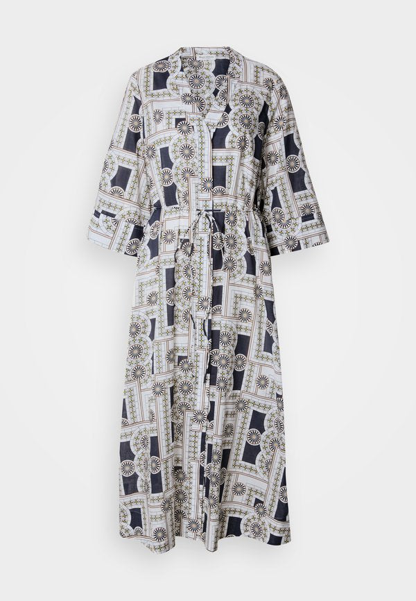 Marc O'Polo DRESS V NECK LONG SLEEVE PRINT