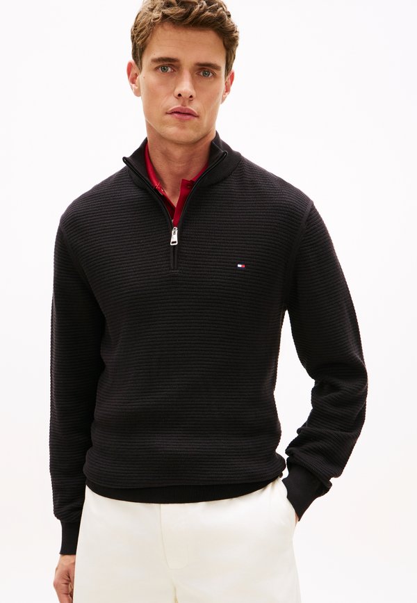 Tommy Hilfiger SEASONAL STRUCTURE - Jumper - black