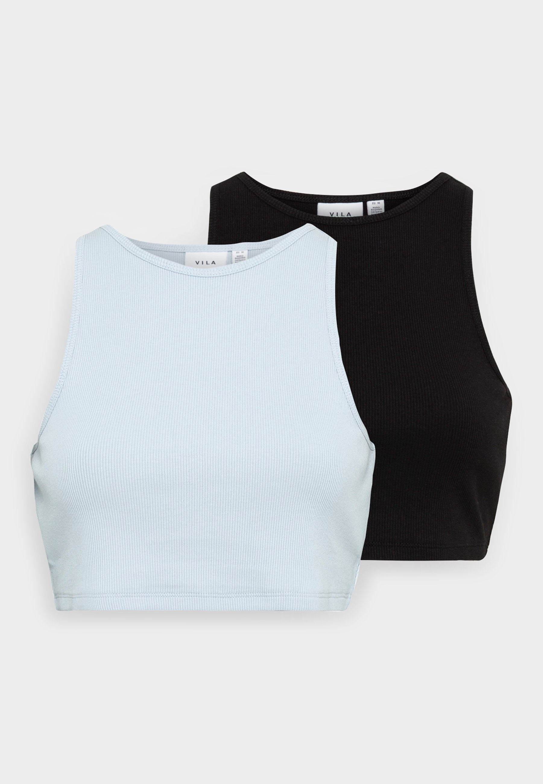 VILA VIFELIA CROPPED TANK TOP 2PACK