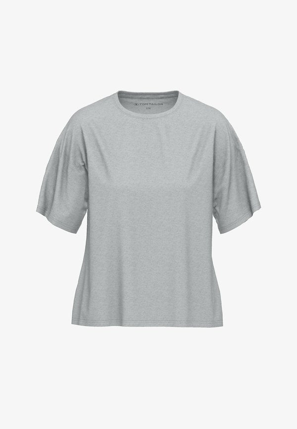 TOM TAILOR Basic T-shirt - grau-mittel-melange