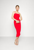 WAL G. WGXZL WEDDING - ABEL SCALLOP NECK MIDI DRESS